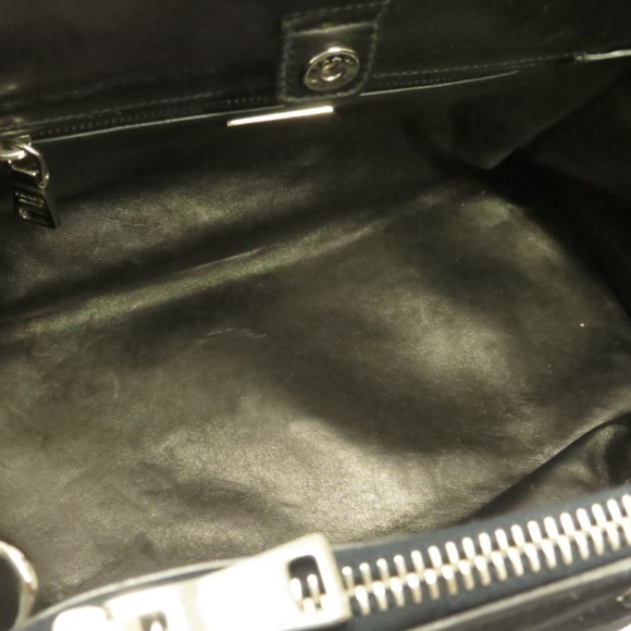 Prada Twin Pocket Tote Bag Black Suede - Picture 7 of 8